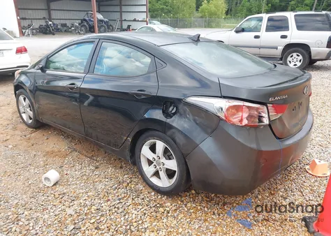2012 Hyundai Elantra Gls z USA, uszkodzony, nr VIN 5NPDH4AE2CH107070